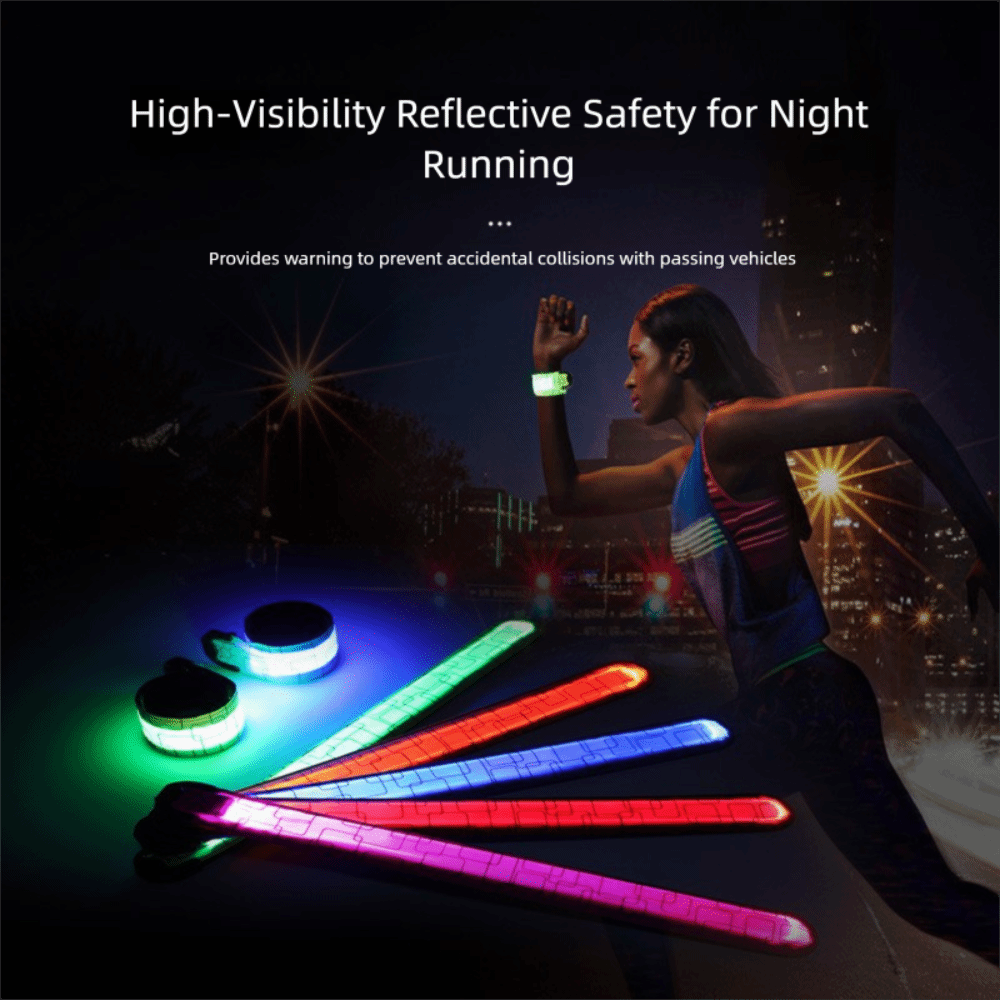 High And Running Gear - Стиль батареи, браслет для ночного бега,